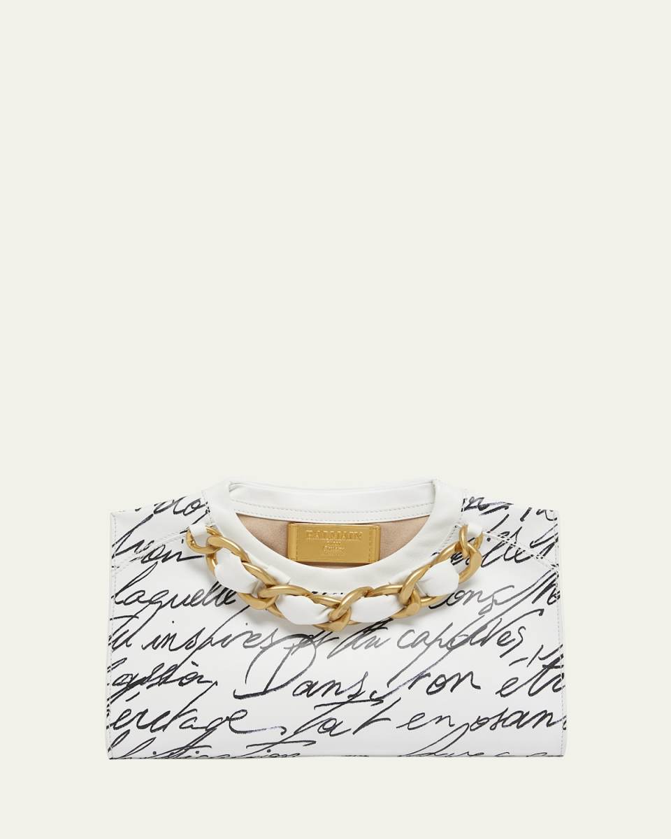 Love Letter Zip Crewneck Clutch Bag